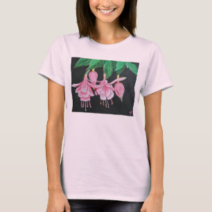 Camiseta Fúcsia de florescência