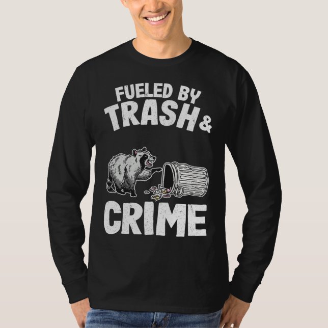 Camiseta Fueled By Trash And Crime Raccoon 10 (Frente)