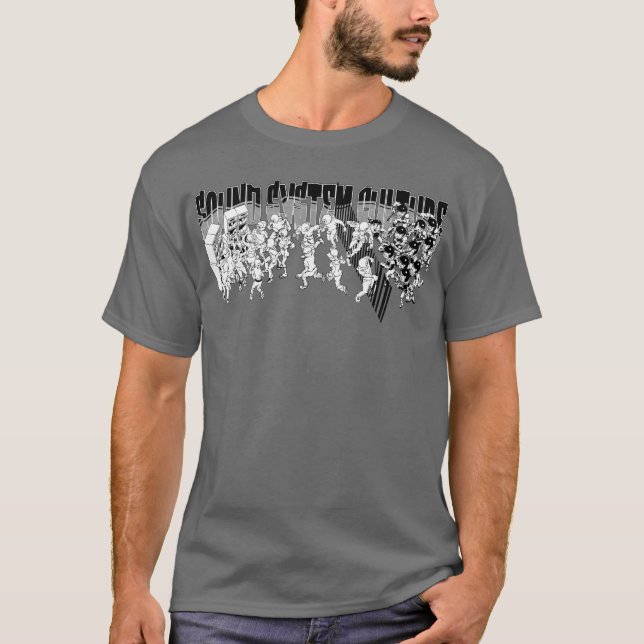Camiseta Fuga da cultura do sistema de som (Frente)