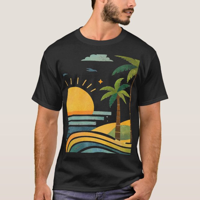 Camiseta Fuga da Palmeira Ensolarada (Frente)