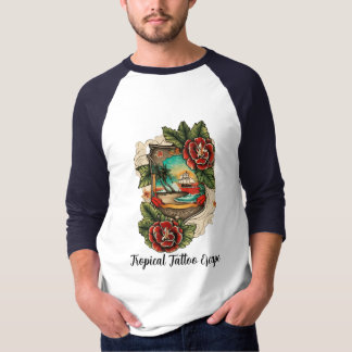 Camiseta Fuga de tatuagem tropical