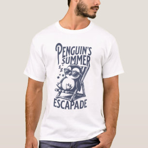 Camiseta Fuga de verão do pinguim