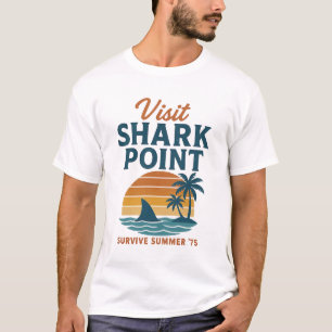 Camiseta Fuga do Shark Point – Gráficos de Vibrações de Pra