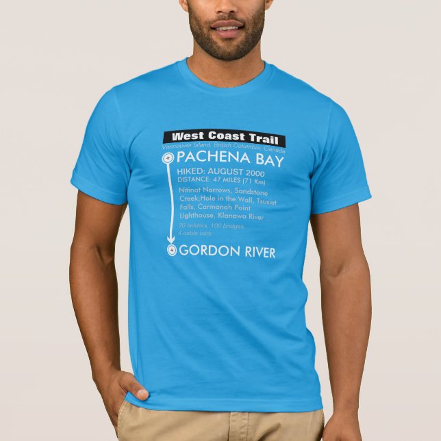 Camiseta Fuga personalizada da costa oeste, ilha de (Frente)