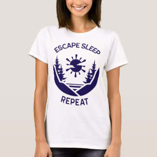 Camiseta Fuga Sono Repetição Retiro de Camping