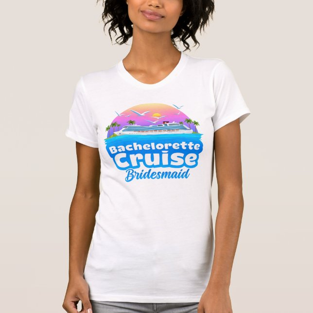 Camiseta Fuga Tropical para Viagem de Solteira (Frente)