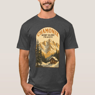 Camiseta Fuga Vintage para Chamonix Mont Blanc