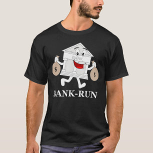 Camiseta FugaDoBanco Corrida Engraçada Finanças Banco Piada