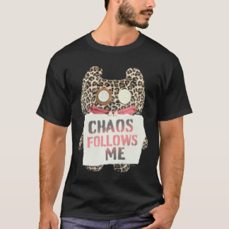 Camiseta Fuggler Caos Me Segue Estampa de Animal Monstro Pu