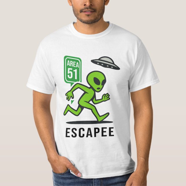 Camiseta Fugitivo da Área 51 - Alien (Frente)