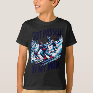 Camiseta Fui ultrapassado pela mamãe citação engraçada de f