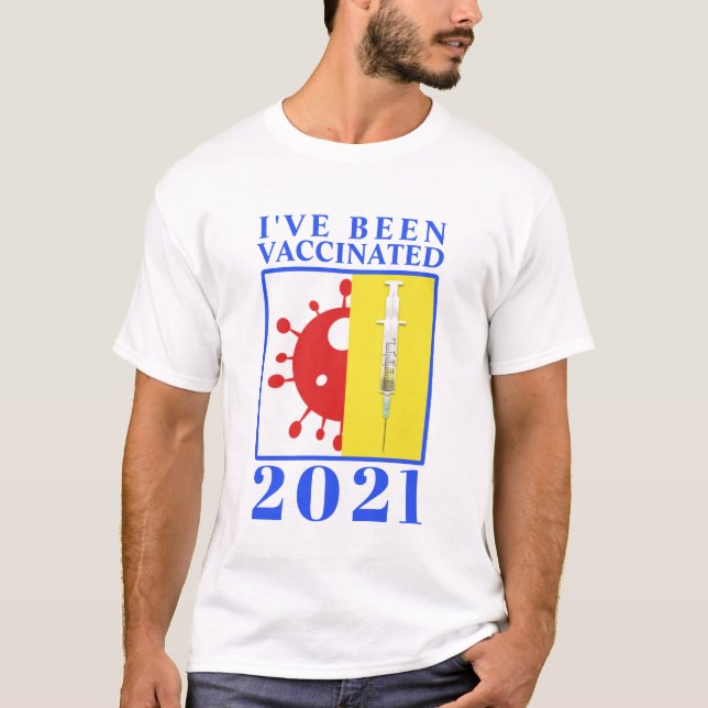 Camiseta Fui vacinado para o 19 de setembro de 2021 (Frente)