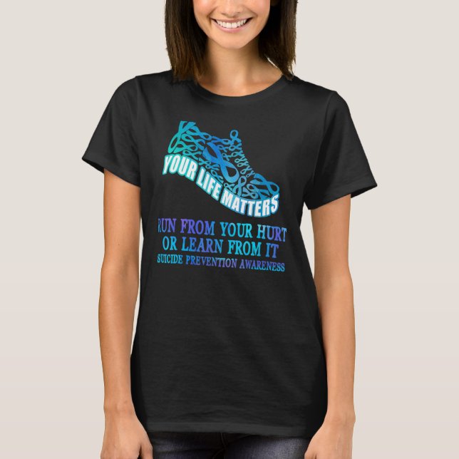 Camiseta Fuja Da Sua Magoada Ou Aprenda Com Ela Clássica Su (Frente)
