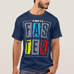 Camiseta Fuja Mais Rápida - Nunca Desista - Motivação - Esp
