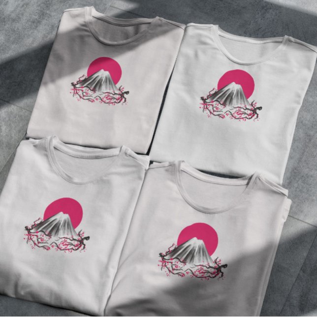 Camiseta Fuji Mountain Japonês Nature (Criador carregado)