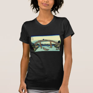 Camiseta Fuji visto através da ponte de Mannen em Fukagawa