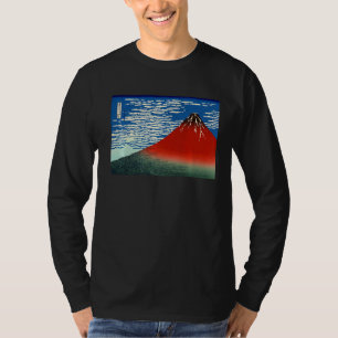 Camiseta Fujisan Vermelho Em Clima Limpo No Japão Impressão