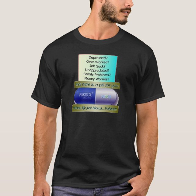 Camiseta Fukitol, trabalho não suga, sobre trabalhado, (Frente)