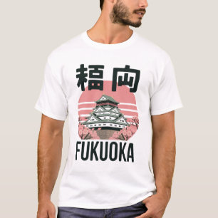 Camiseta Fukuoka Japão Castelo Sakura