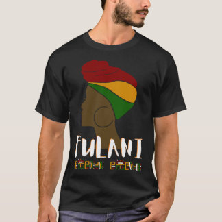 Camiseta Fulani Girl Guiné Flag Diáspora Africana