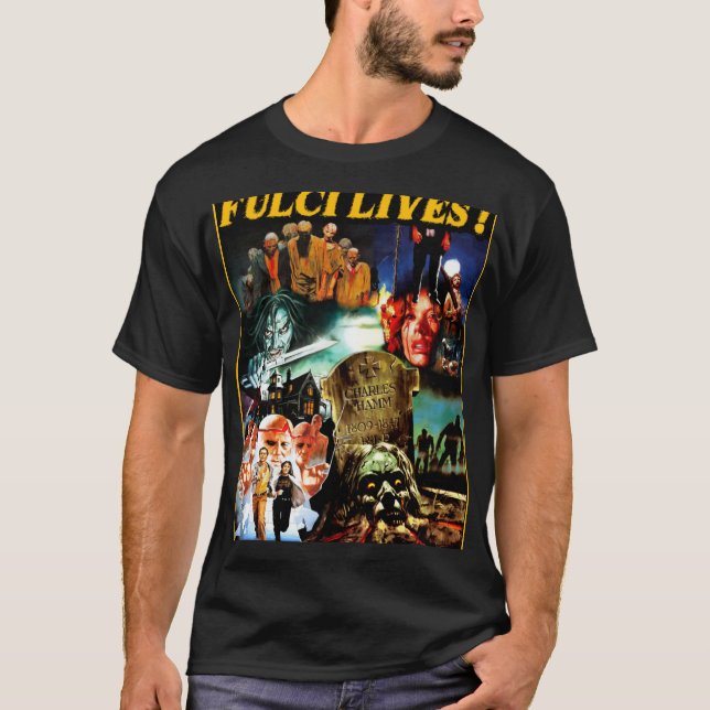 Camiseta Fulci Lives vintage (Frente)