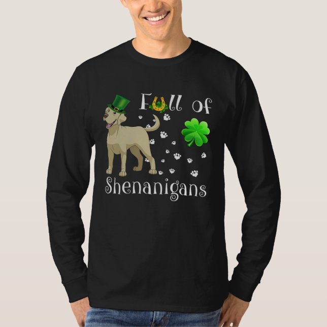 Camiseta Full Of Shenanigans labrador Dog Irish (Frente)