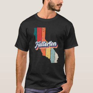 Camiseta Fullerton City Retro Vintage Hometown Califórnia
