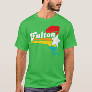 Camiseta Fulton New York Vintage angustiou Souvenir 2