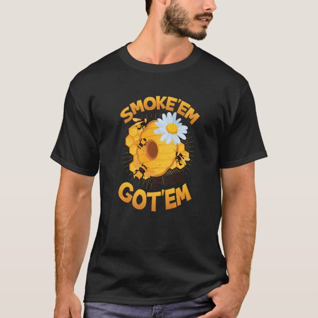 Camiseta Fuma-os se você tem colmeia (Frente)