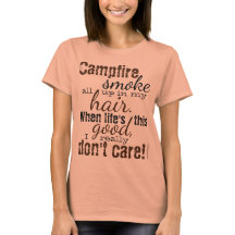 Fumaça de Campfire no meu cabelo acampando