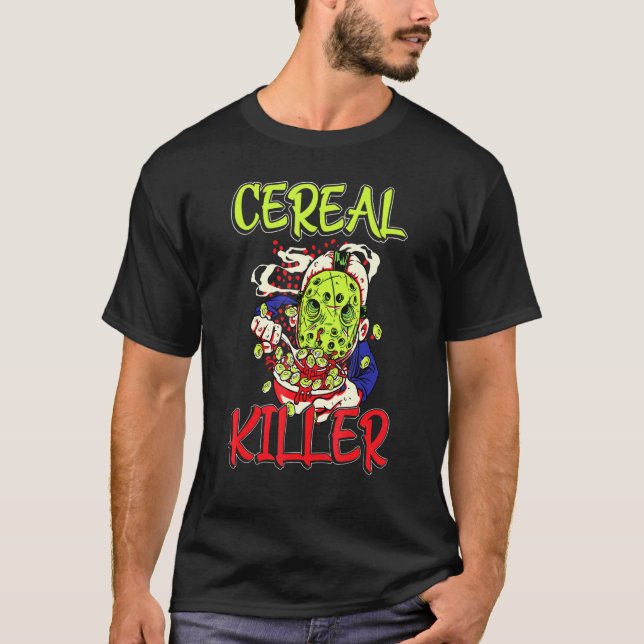Camiseta Fumaça de Humor de Arma com Comida de Cereal (Frente)