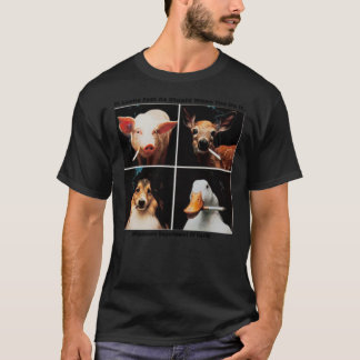 Camiseta Fumando animais - Parece tão estúpido quando você