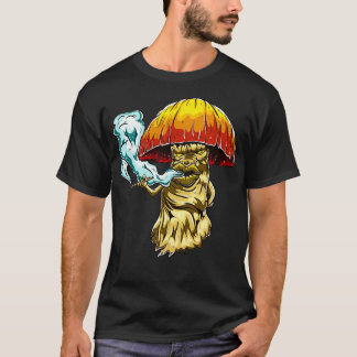 Camiseta Fumando Drogas de Cogumelo Pipe Mágico Psicodélico