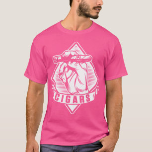 Camiseta Fumante de Charutos Whisky Cinzeiro Humidor Tabaco