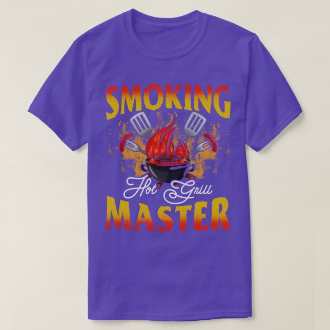 Camiseta Fumante de Grill Quente (Frente do Design)