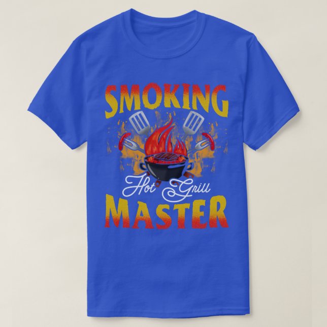 Camiseta Fumante de Grill Quente (Frente do Design)