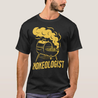 Camiseta Fumante Especialista em Churrasco de Carne Pit Gri