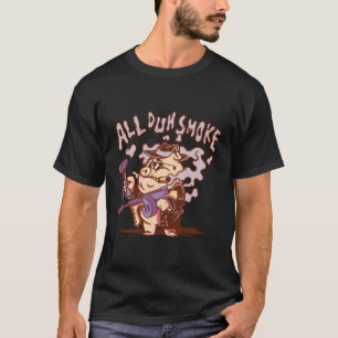 Camiseta Fumar Comida Engraçada