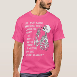 Camiseta Fumar Lhe Traz 11 Minutos Mais Antitabagismo