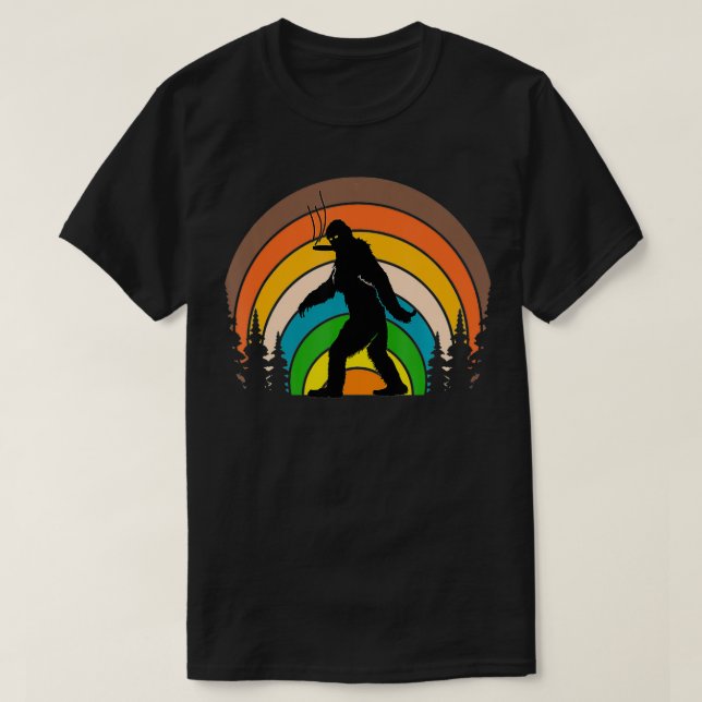 Camiseta Fumar um cigarro Legal Sasquatch Ret (Frente do Design)