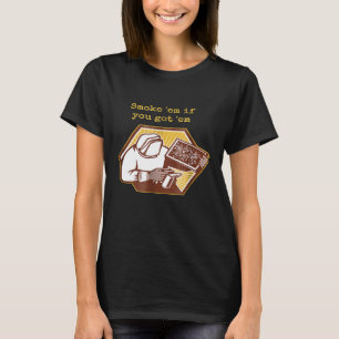 Camiseta Fume-os Se Você os Tiver Apiário Colmeia Abelha