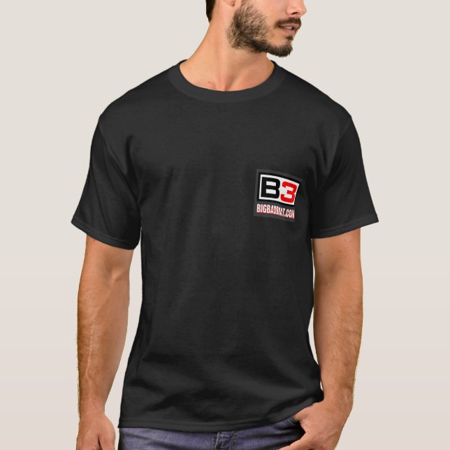 Camiseta Fumo B3 no T do preto da água (Frente)