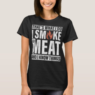 Camiseta Fumo Carne E Sei Coisas Engraçadas Fumante De CHUR