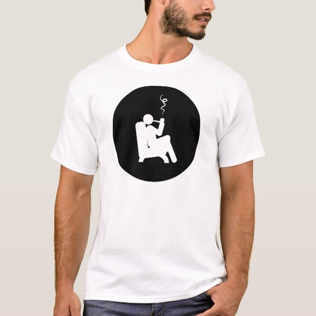 Camiseta Fumo da tubulação (Frente)