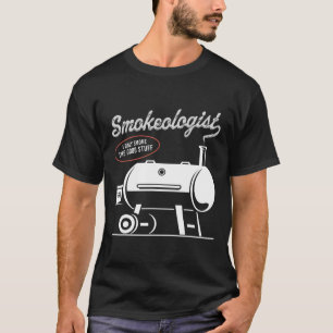 Camiseta Fumologista Pai Churrasco Fumante Engraçado Fumant