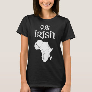 Camiseta Fun 0 Percent Irish African Apparel St Patricks
