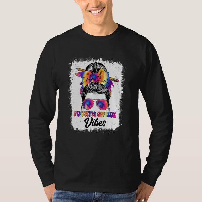 Camiseta Fun 4th Grade Back To School Kids Girls First Day  (Frente)