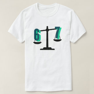 Camiseta Fun and Catchy "6-7" Weighing Scale