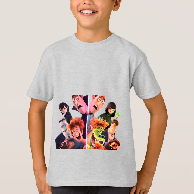 Camiseta Fun Cartoon Characters Kids Graphic T-Shirt (Frente)