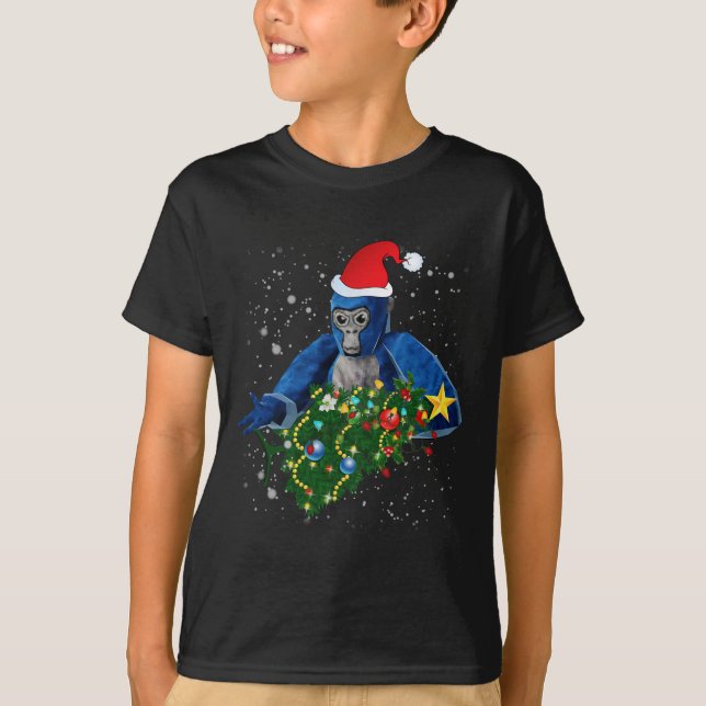 Camiseta Fun Christmas Gorilla Tag  (Frente)